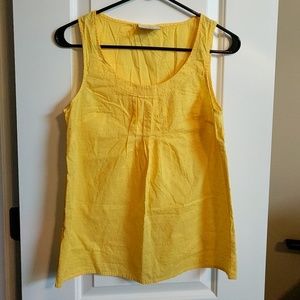 XS Loft Yellow sleeveless top